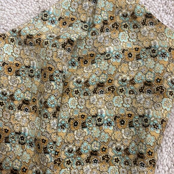Vintage 90’s Dress S Wear Micro Floral Vneck Rampage Neutral Maxi Y2K 20… - Picture 5 of 7